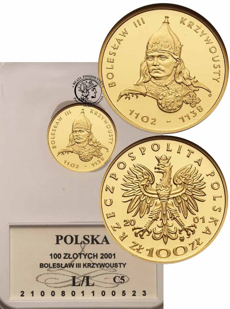 Polska III RP 100 złotych 2001 Krzywousty GCN L/L