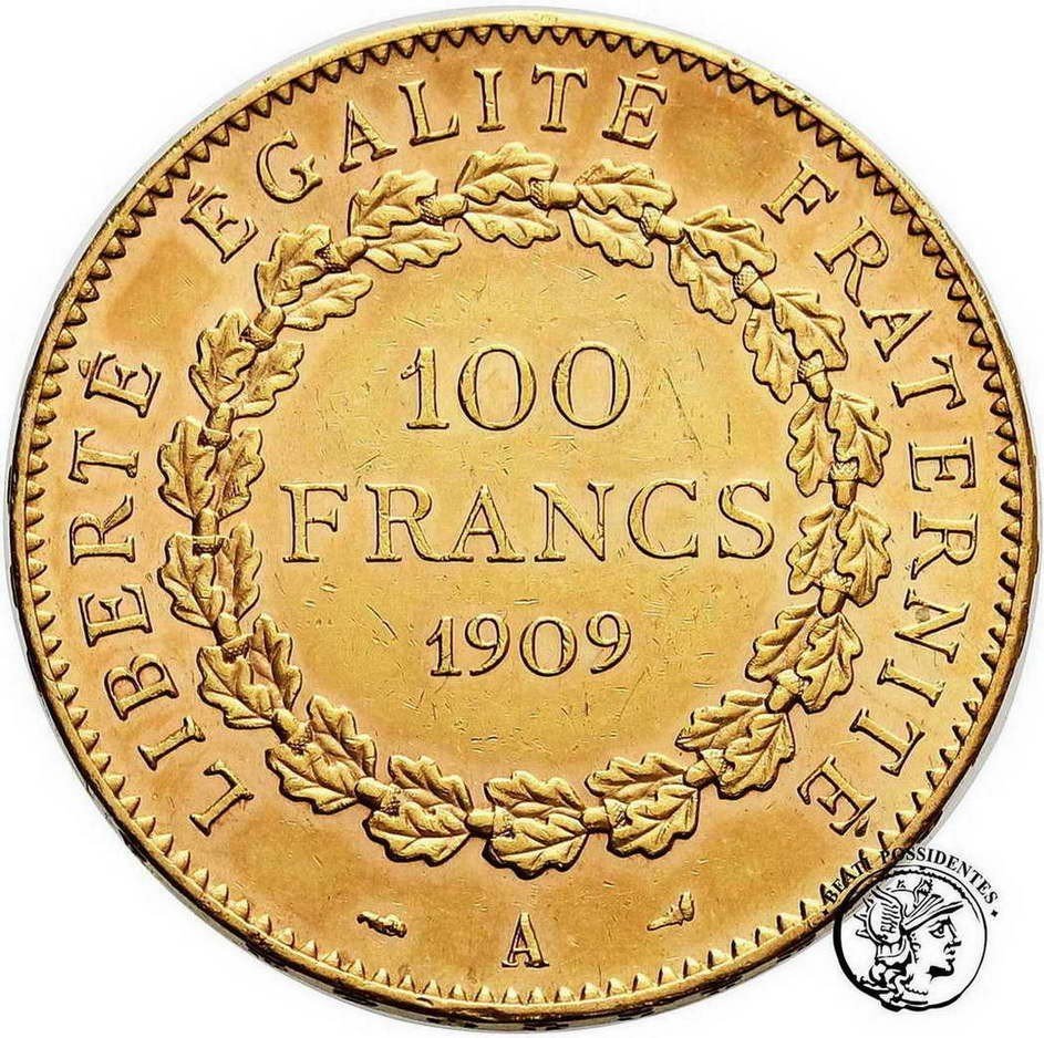 Francja 100 franków 1909 A st. 2+