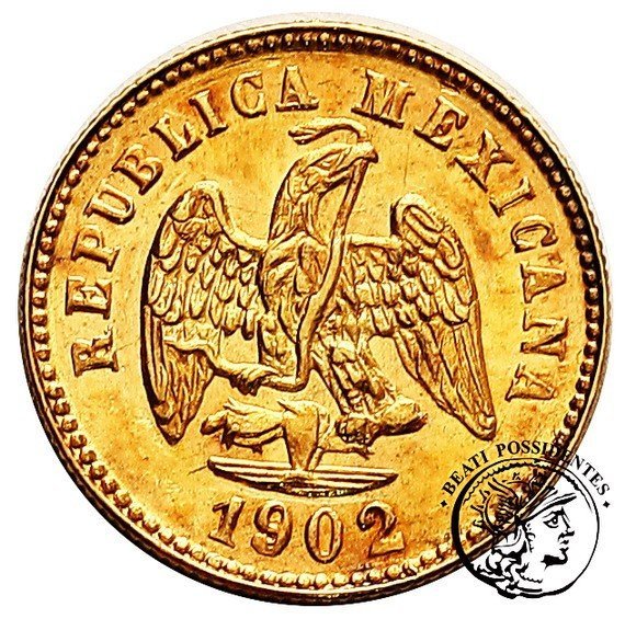 Meksyk 1 Peso 1902 Mo st.1/1-