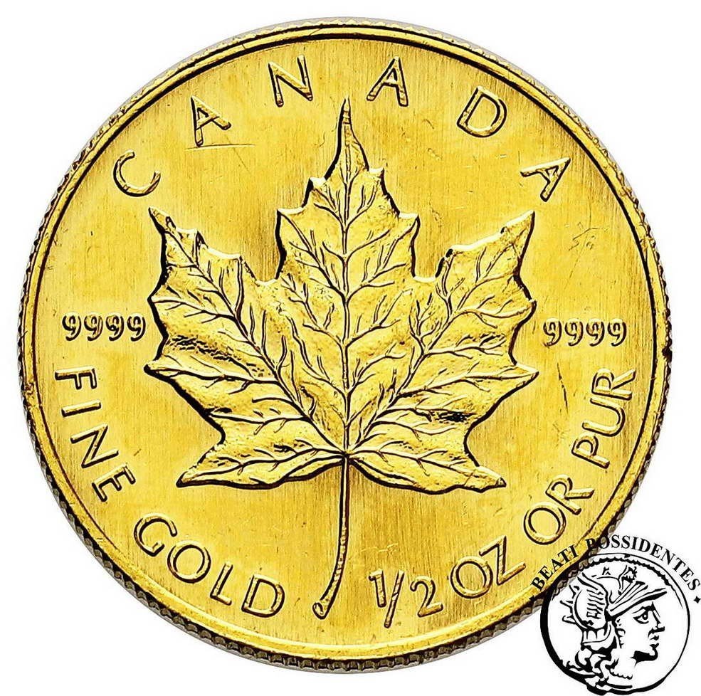 Kanada 20 $ dolarów 1995 liść klonu 1/2 Oz Au st. 2
