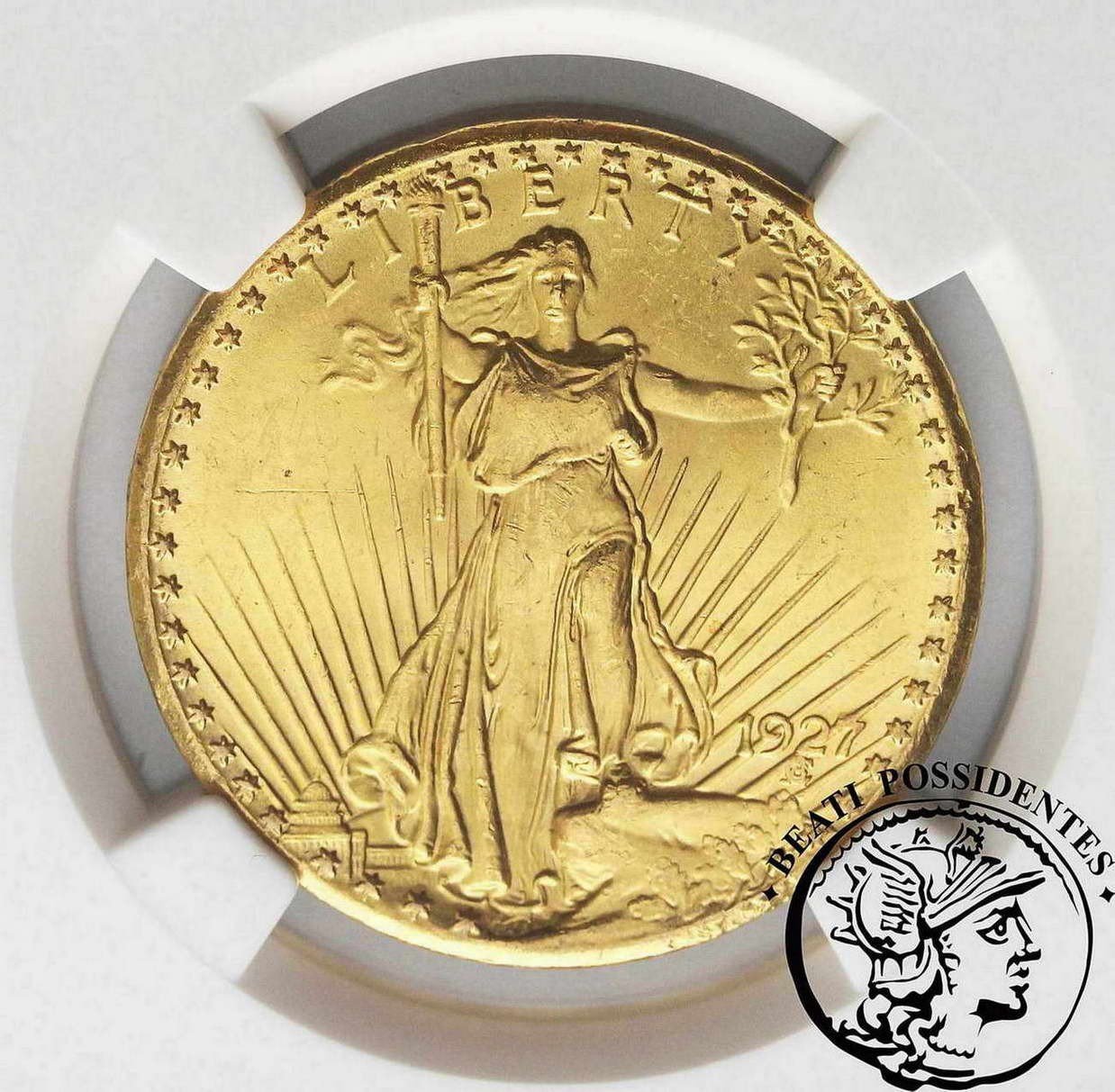 USA 20 dolarów 1927 Philadelphia  NGS MS 64
