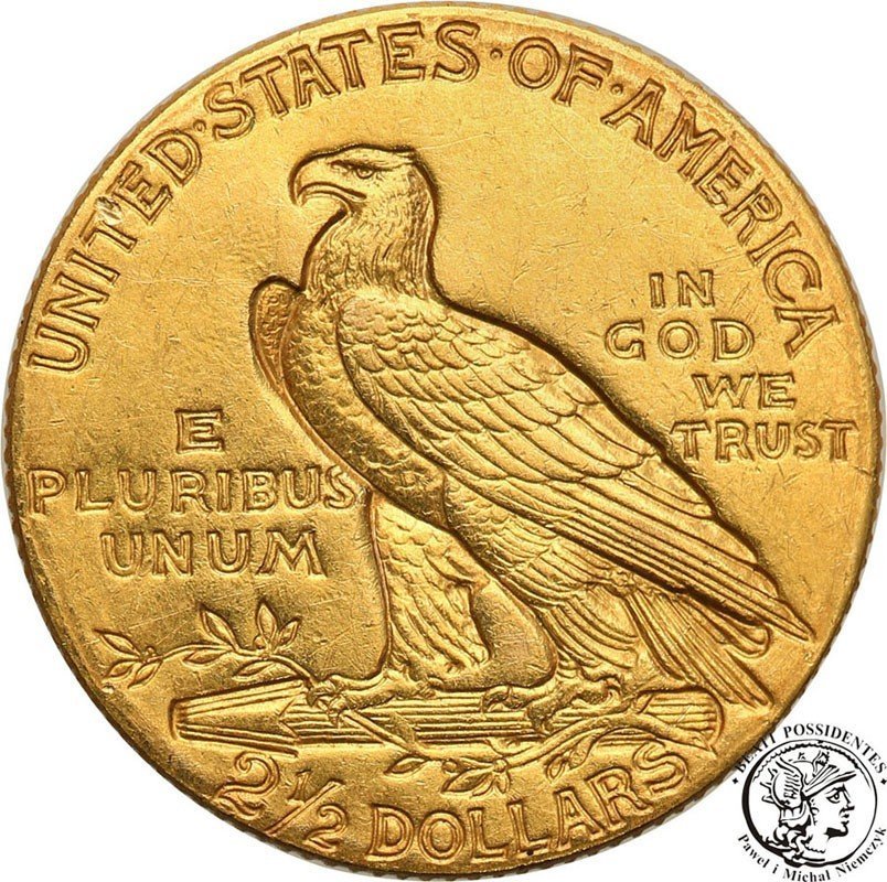 USA 2 1/2 dolara 1914 Philadelphia st.3+
