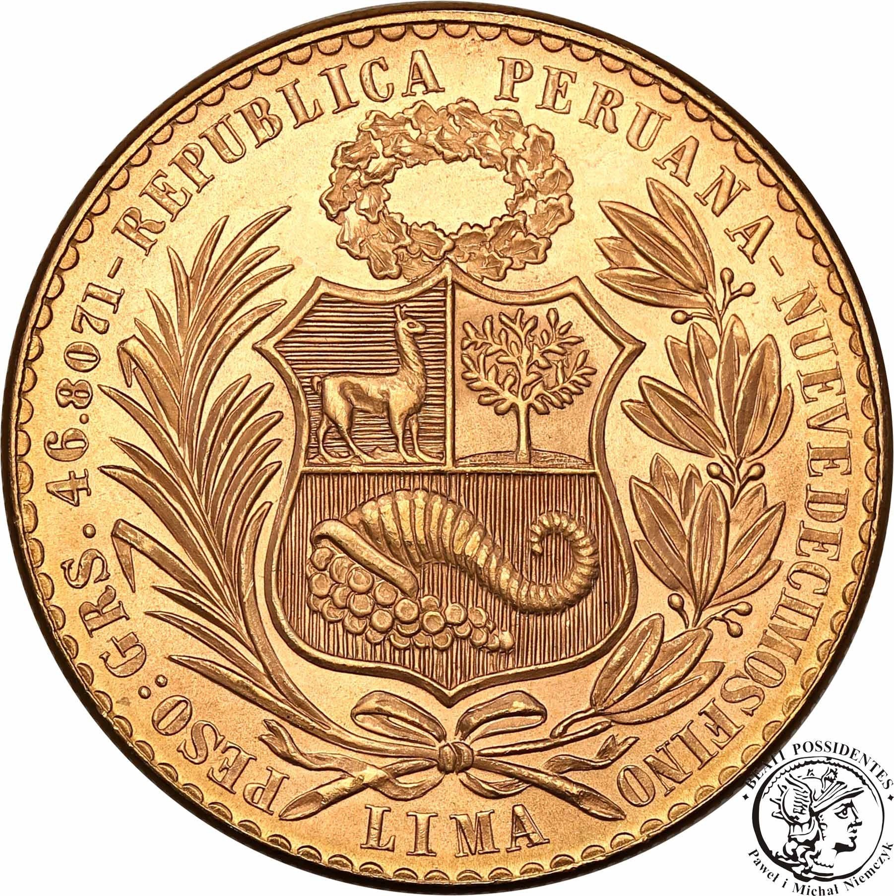 Peru 100 soles 1965 st. 1 PIĘKNA
