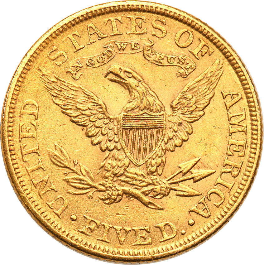 USA 5 dolarów 1900 Philadelphia st.1-/2+