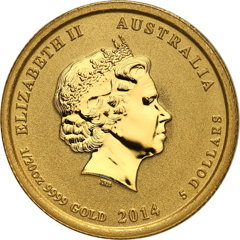 Australia 5 dolarów 2014 rok konia st.L