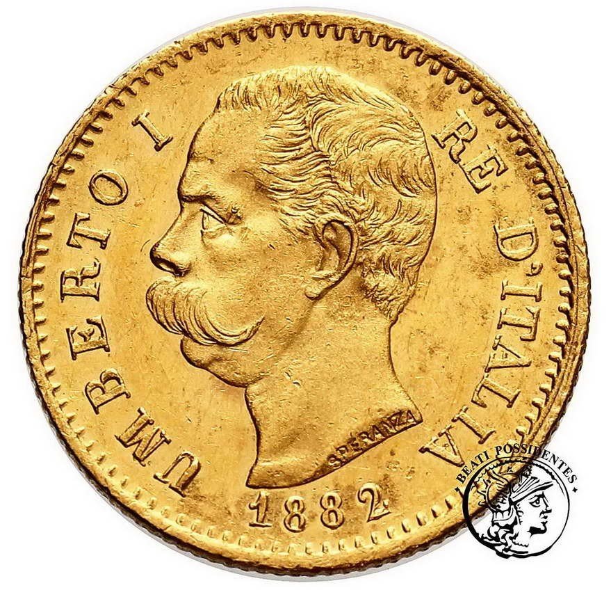 Włochy 20 lirów 1882 Umberto I st.2+