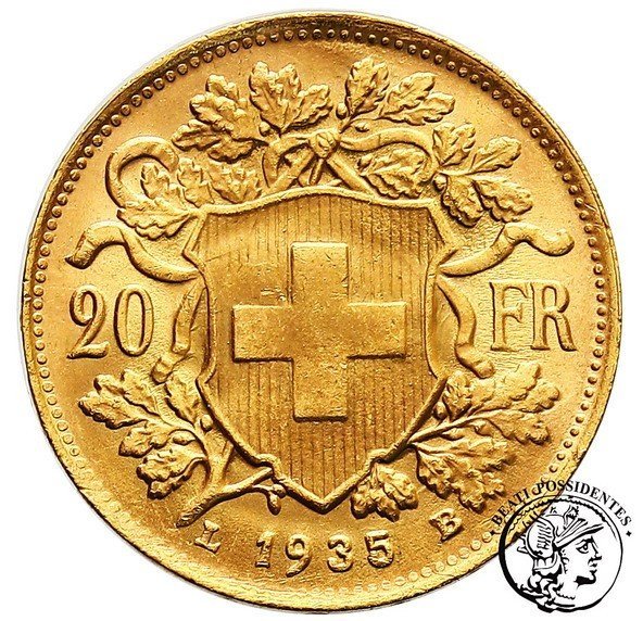 Szwajcaria 20 Franków 1935 st. 2