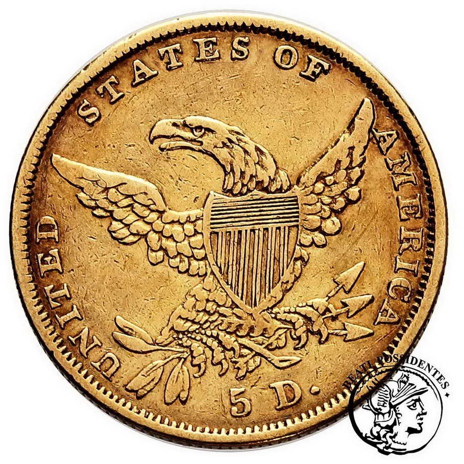 USA 5 $ dolarów 1836 Filadelfia st.3