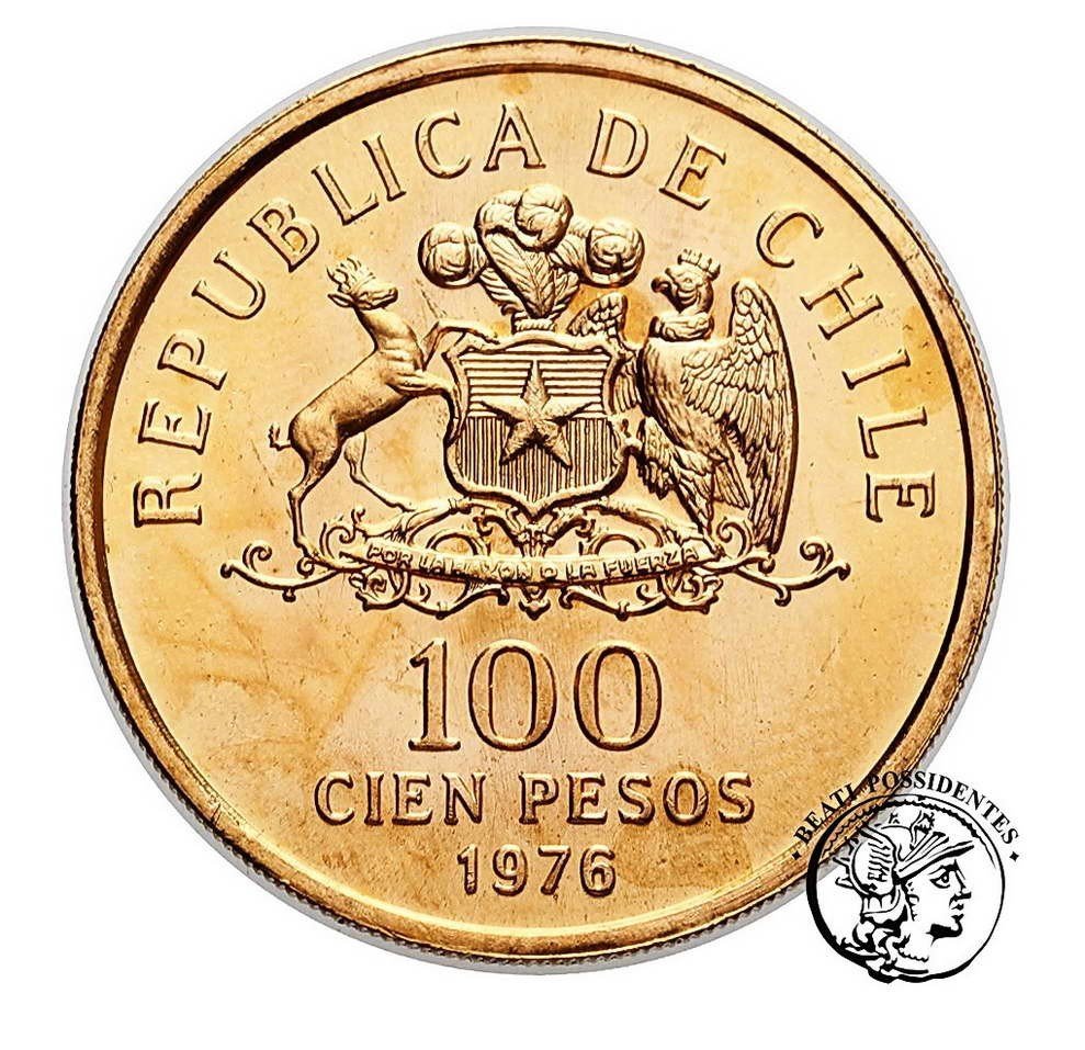 Chile 100 Pesos 1976 st. 1-