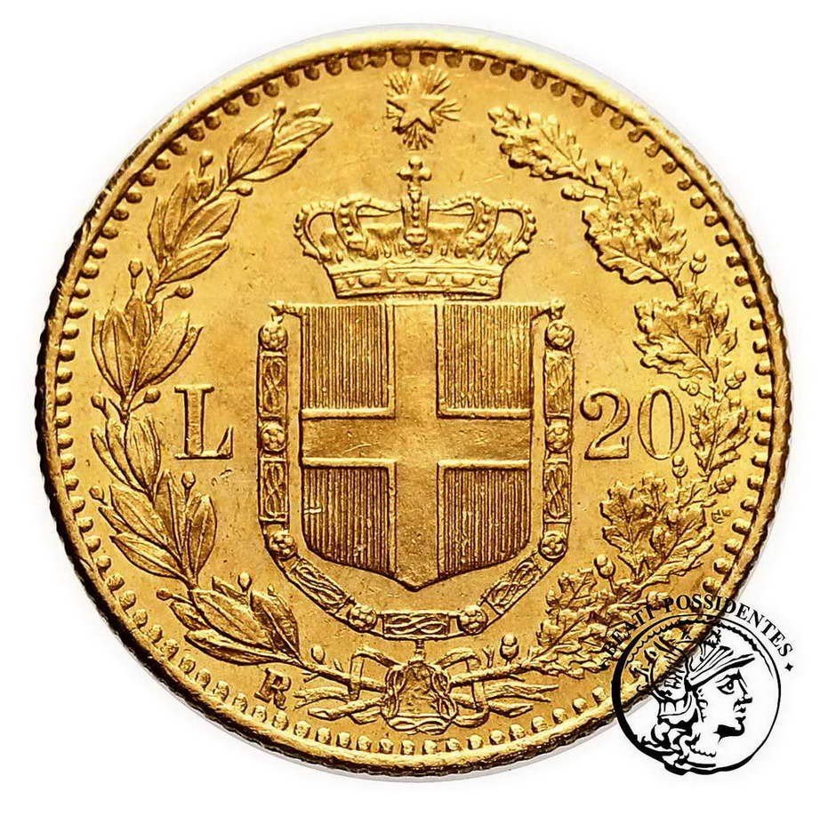 Włochy 20 lirów 1882 Umberto I st.2+