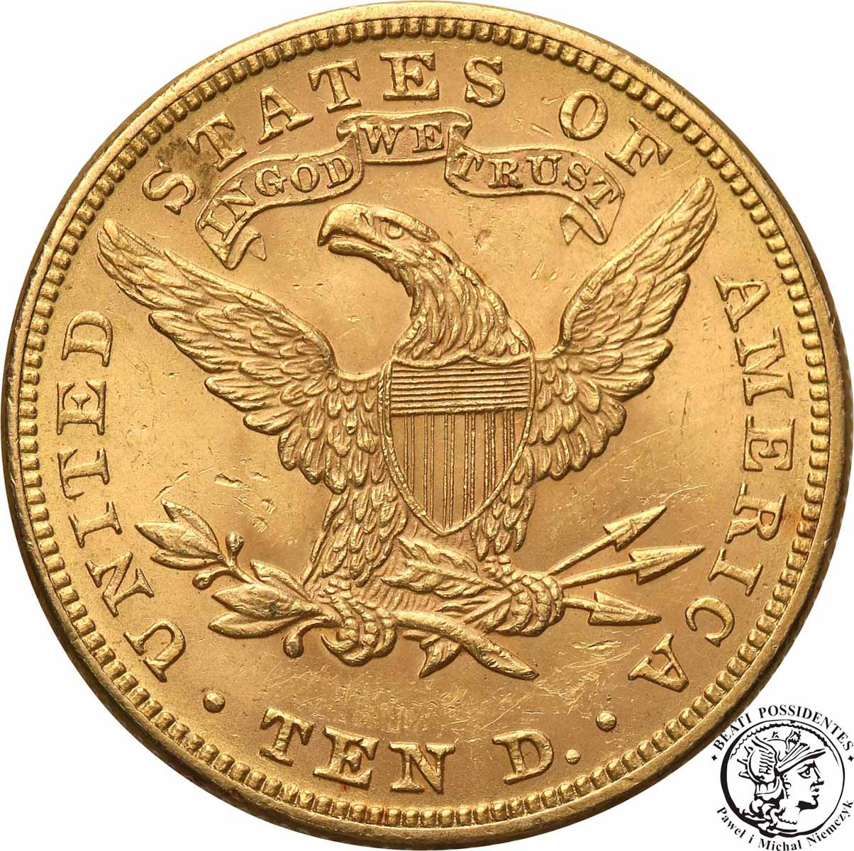 USA 10 dolarów 1882 Filadelfia st. 2+