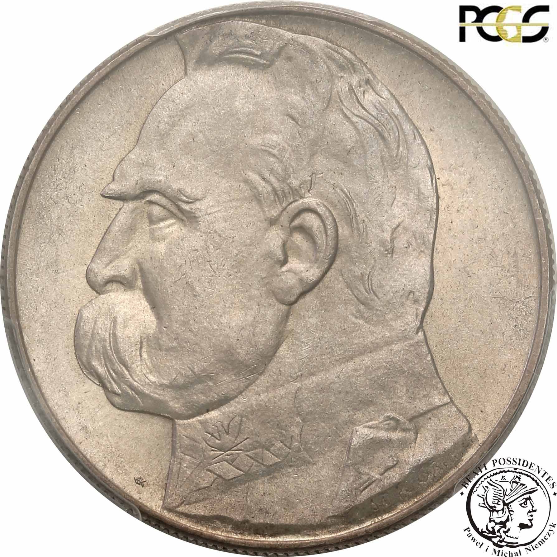 10 złotych 1939 Piłsudski PCGS MS64 PIĘKNY