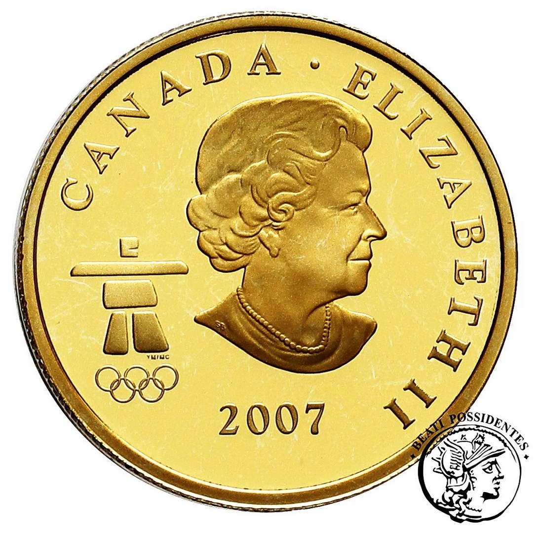 Kanada Elżbieta II 75 dolarów 2007 flaga st.L