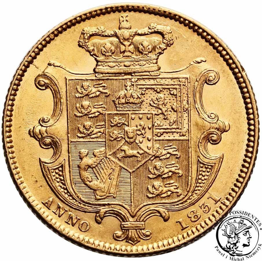 Wielka Brytania 1 suweren 1831 Wilhelm IV st. 2