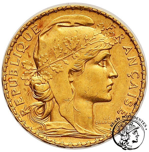 Francja 20 franków 1909 st. 3