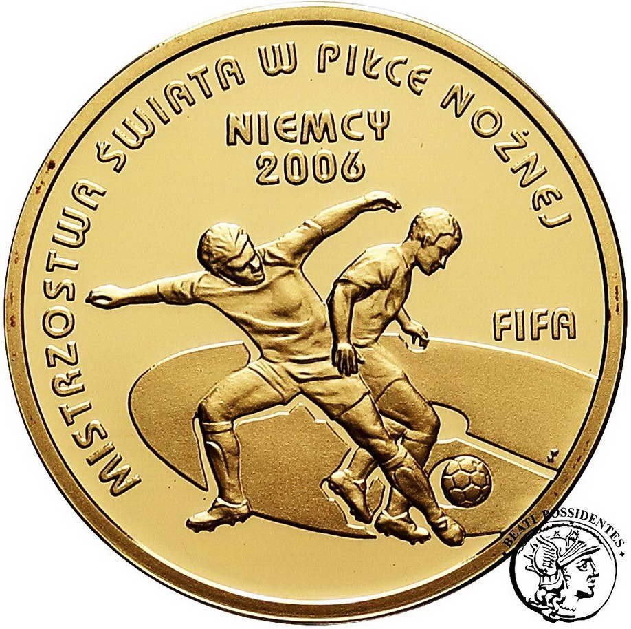 Polska III RP 100 zł Mistrzostwa Świata w Piłce Nożnej Niemcy st. L