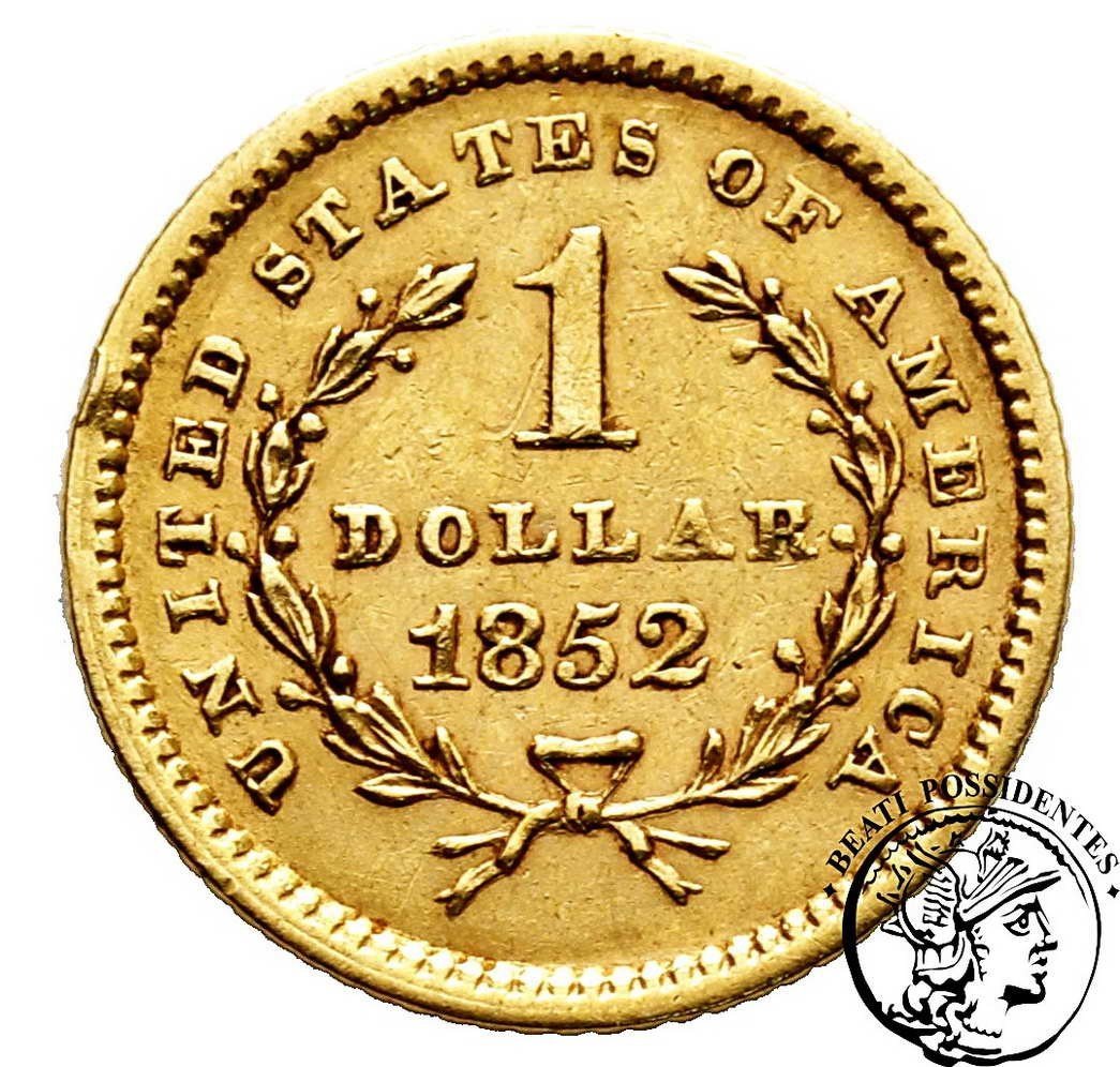 USA 1 $ dolar 1852 Filadelfia typ I st. 3+