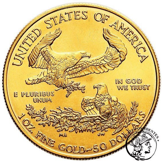 USA 50 $ Dolarów 2007 Uncja złota st.1