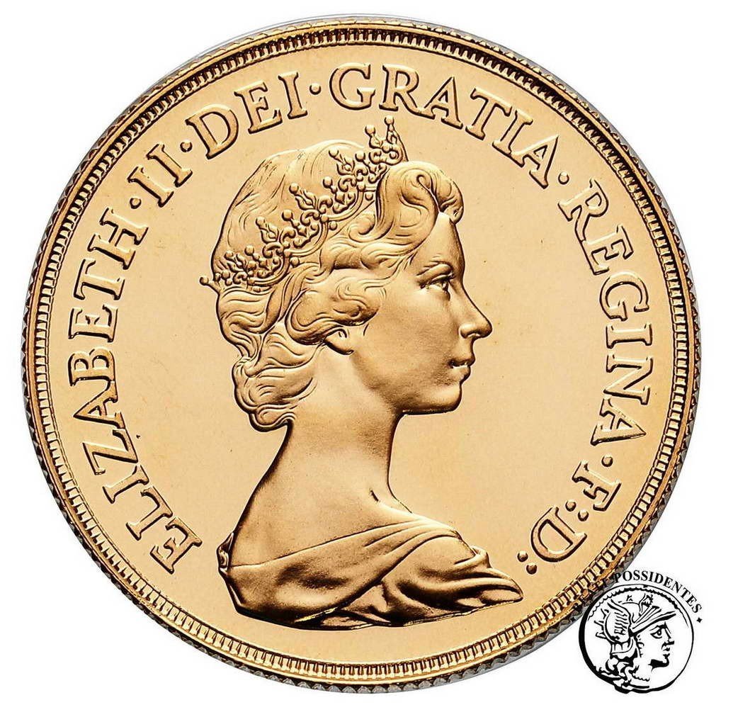 Wielka Brytania Elżbieta II 2 funty 1983 st. L stempel lustrzany