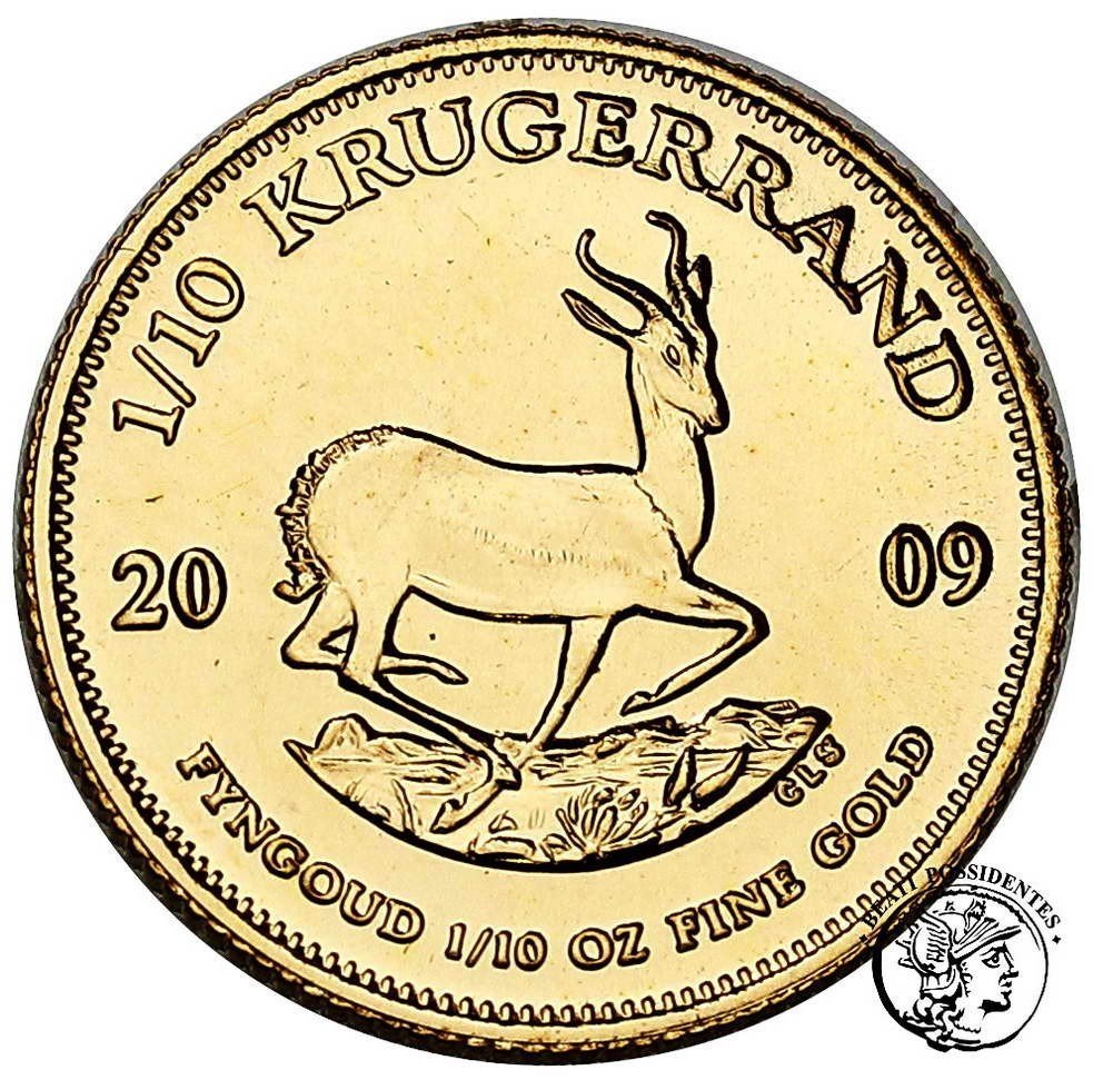 RPA 1/10 Krugerrand 2009 (1/10 oz Au) st.1