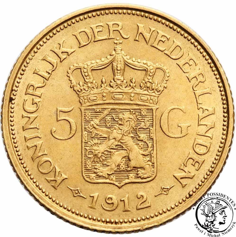 Holandia 5 guldenów 1912 st. 1
