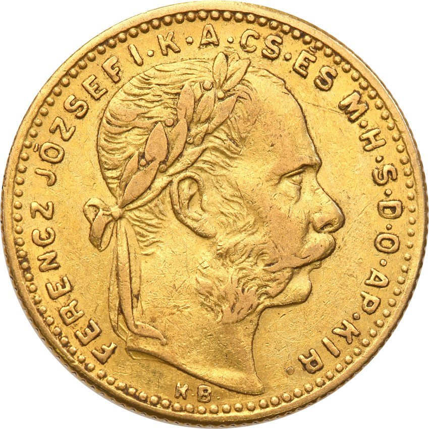 Węgry 20 franków = 8 Forint 1892 st.2
