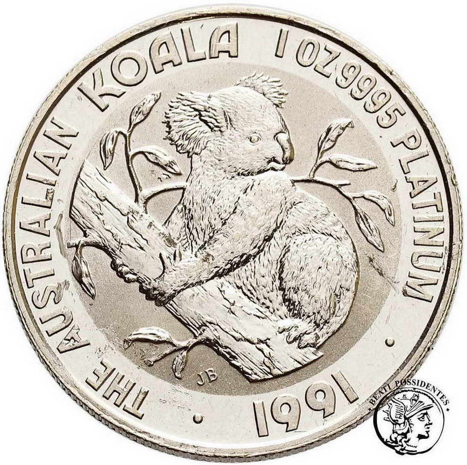Australia 100 dolarów 1991 (1 uncja platyny) st. L-