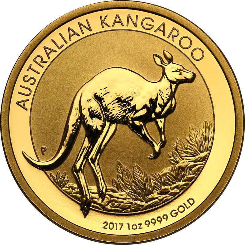 Australia 100 dolarów 20017 kangur (uncja złota) st.L