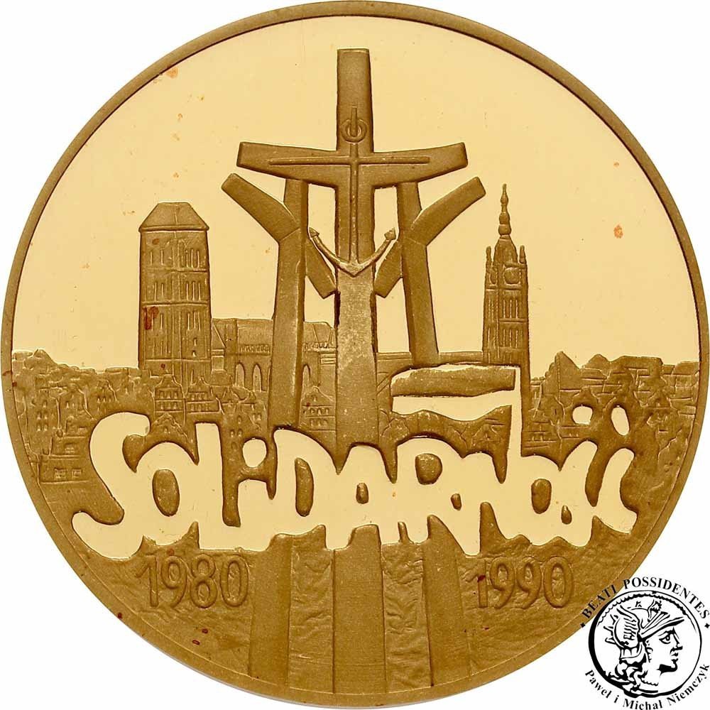 Polska 200 000 złotych 1990 Solidarność PCG PR70