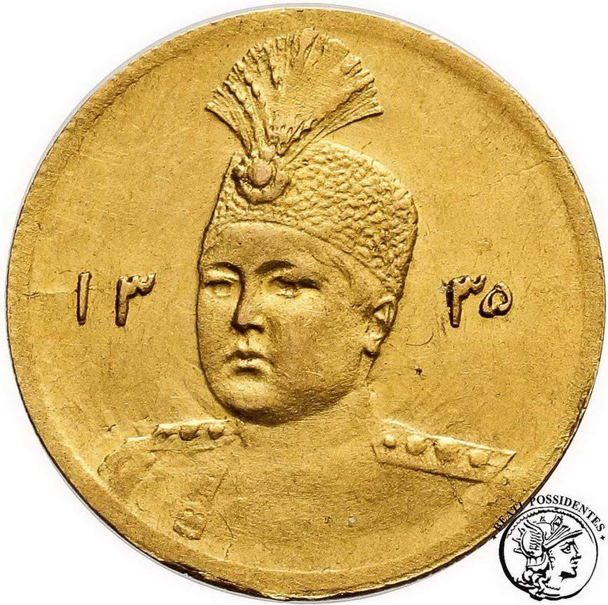 Iran 5000 Dinarów (1/2 Toman) 1335 AH  (1917 AD) st. 2-