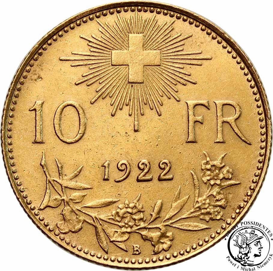 Szwajcaria 10 franków 1922 st. 1-