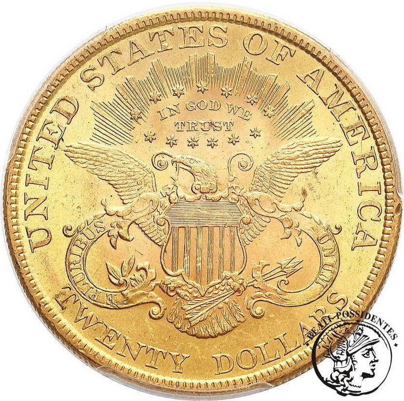 USA 20 dolarów 1895 Philadelphia PCGS MS62+