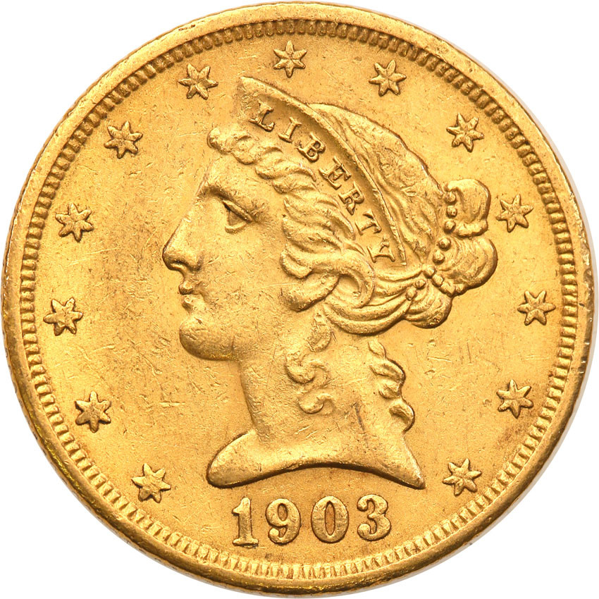 USA 5 dolarów 1903 S San Francisco st.1-