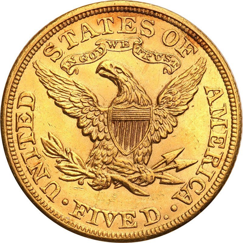 USA 5 dolarów 1903 Philadelphia st.1-