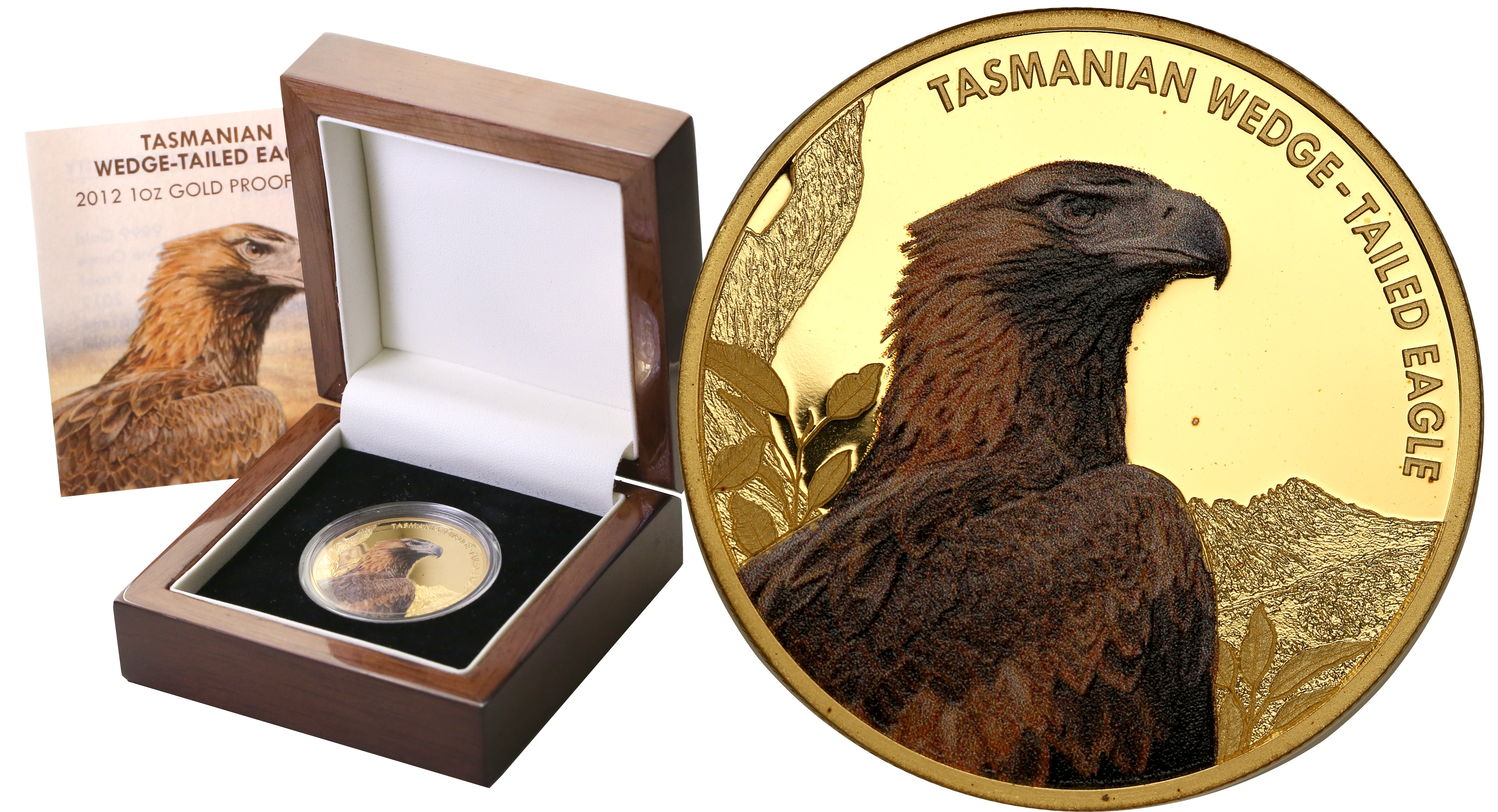 Niue. 100 $ dolarów Orzeł Tasmański 2012 - 1 uncja Złota