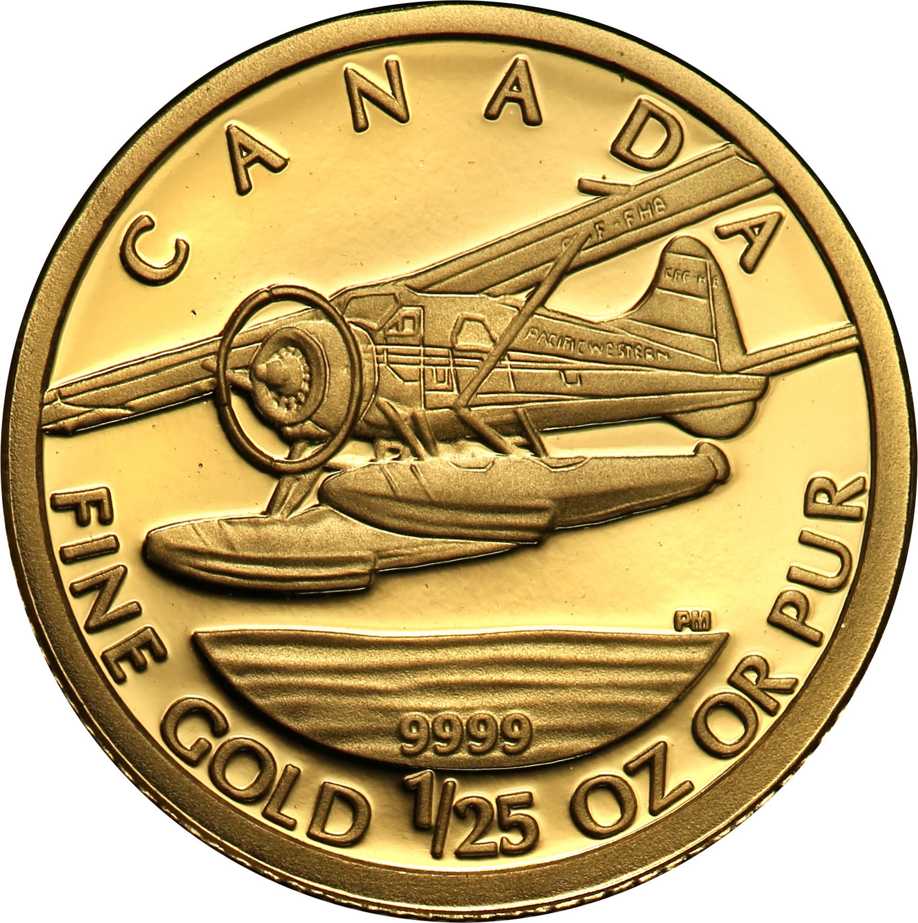 Kanada. 50 centów 2008 Samolot DHC-2 Beaver st.L