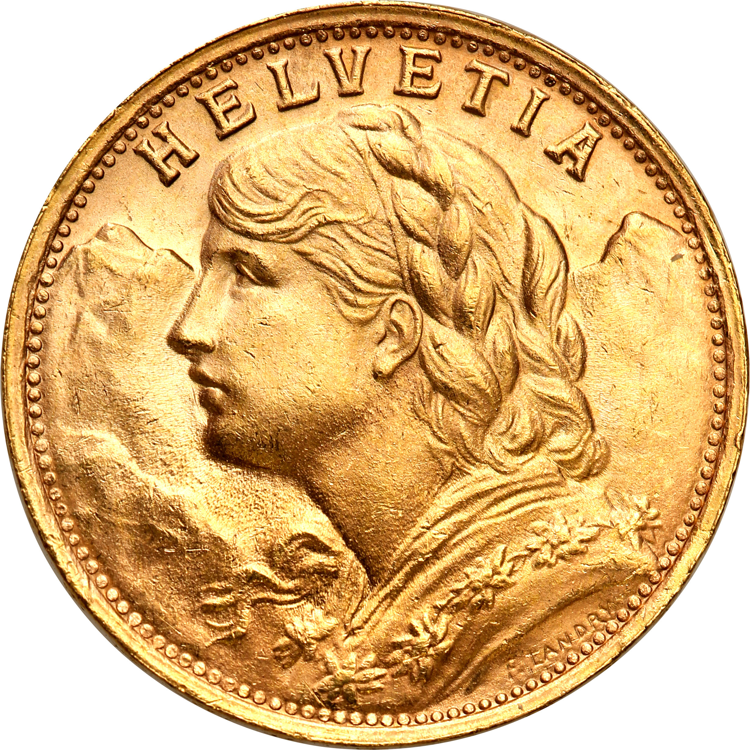 Szwajcaria. Helvetia 20 franków 1947 st.1