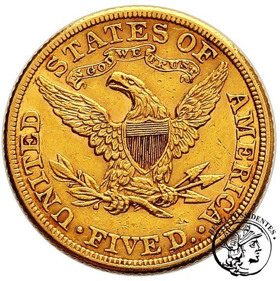 USA 5 $ dolarów 1882 Philadelphia st. 3