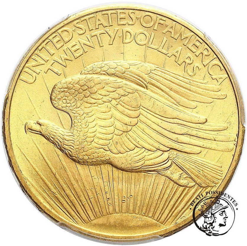USA 20 dolarów 1908 No Motto PCGS MS65