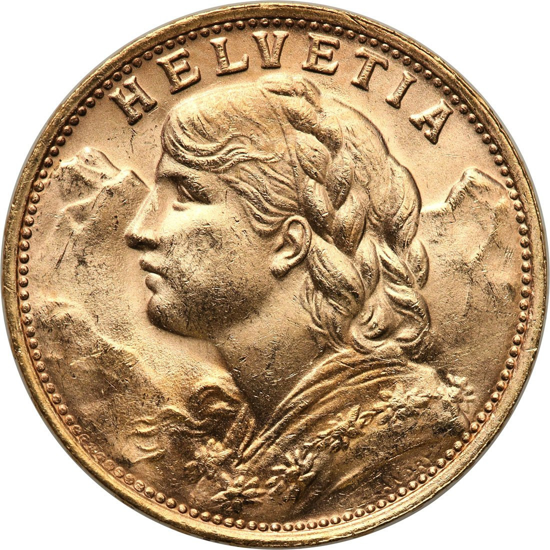 Szwajcaria. Helvetia 20 franków 1947