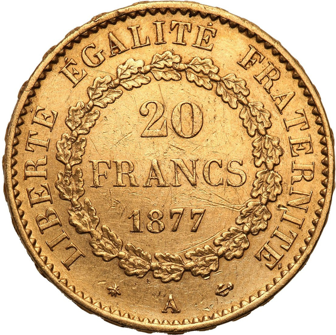 Francja III Republika 20 franków 1877 A-Paryż