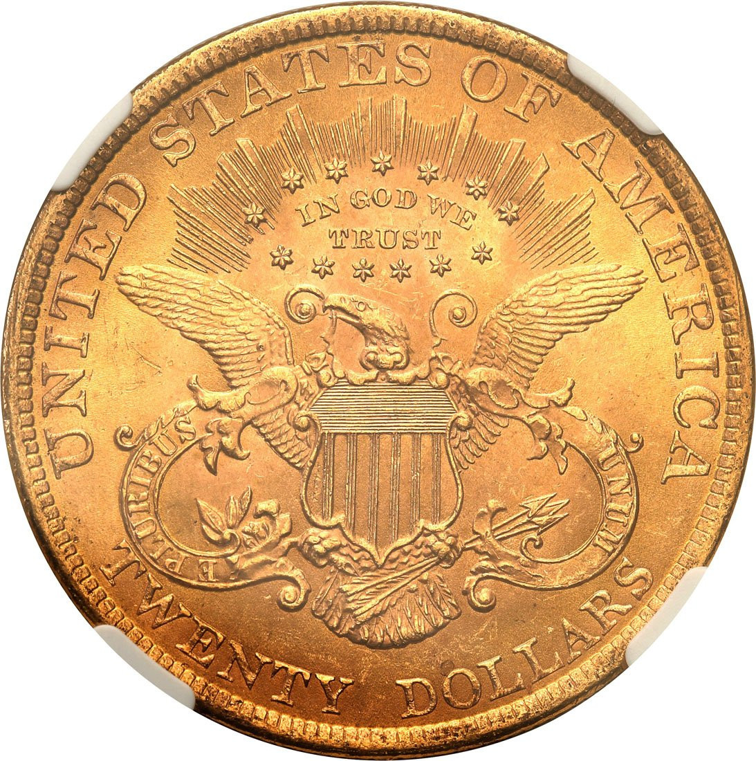 USA. 20 dolarów Liberty 1900 Filadelfia NGC MS63