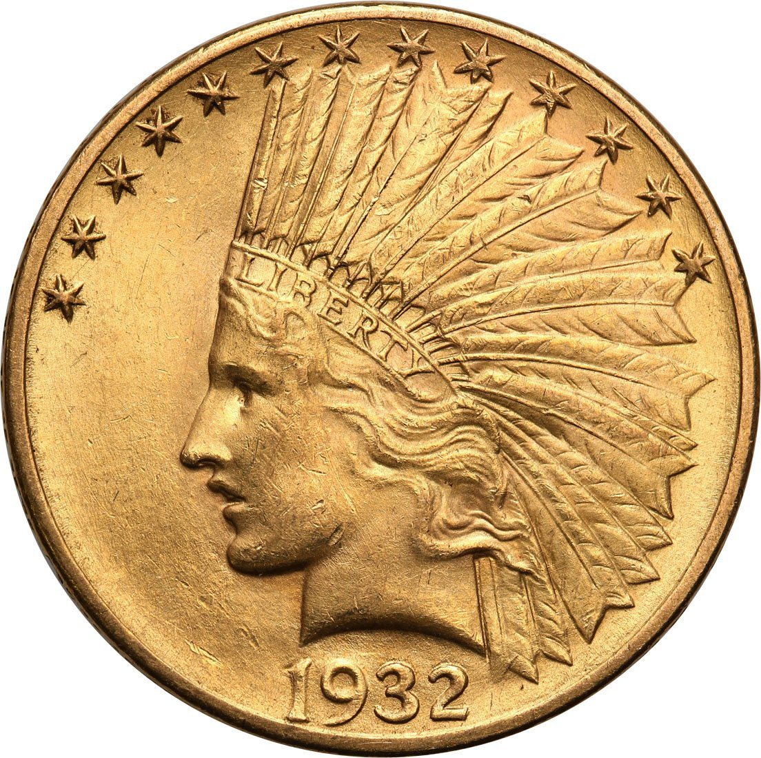 USA. 10 $ dolarów Indianin 1932