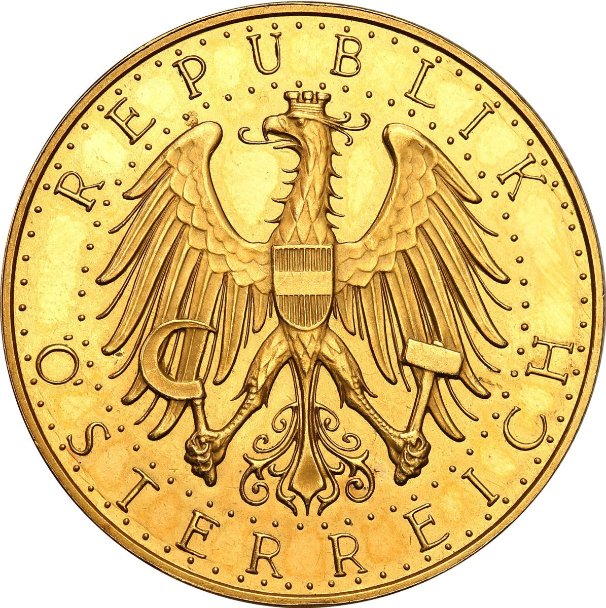Austria, Republika, 100 szylingów 1928 Wiedeń st. 1-/2+