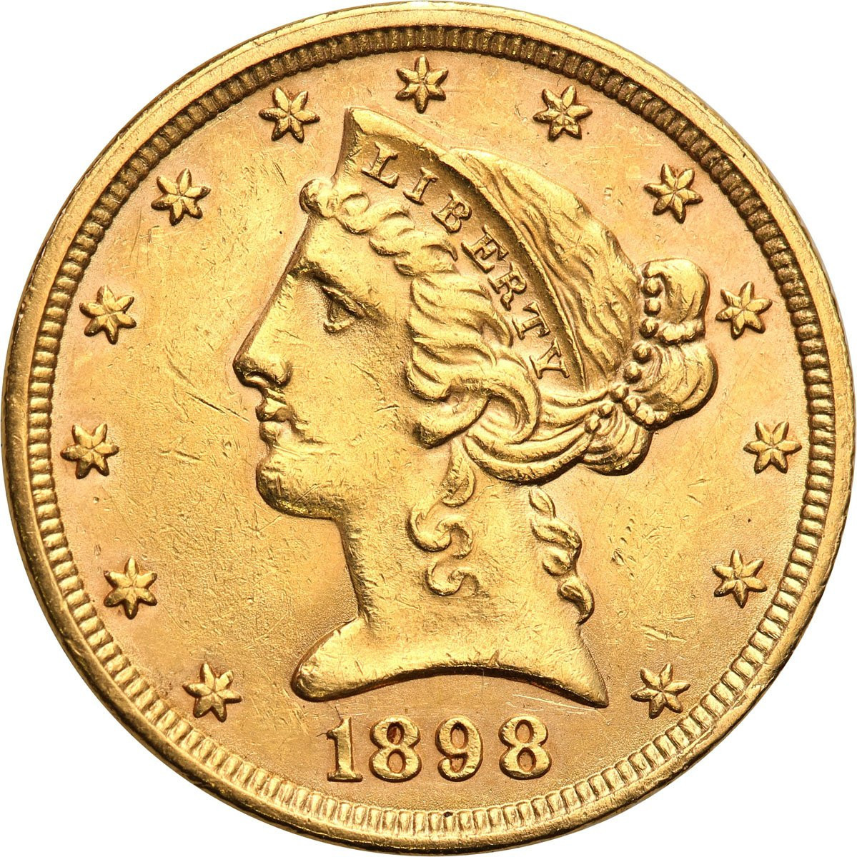 USA 5 dolarów 1898 Filadelfia st. 2+