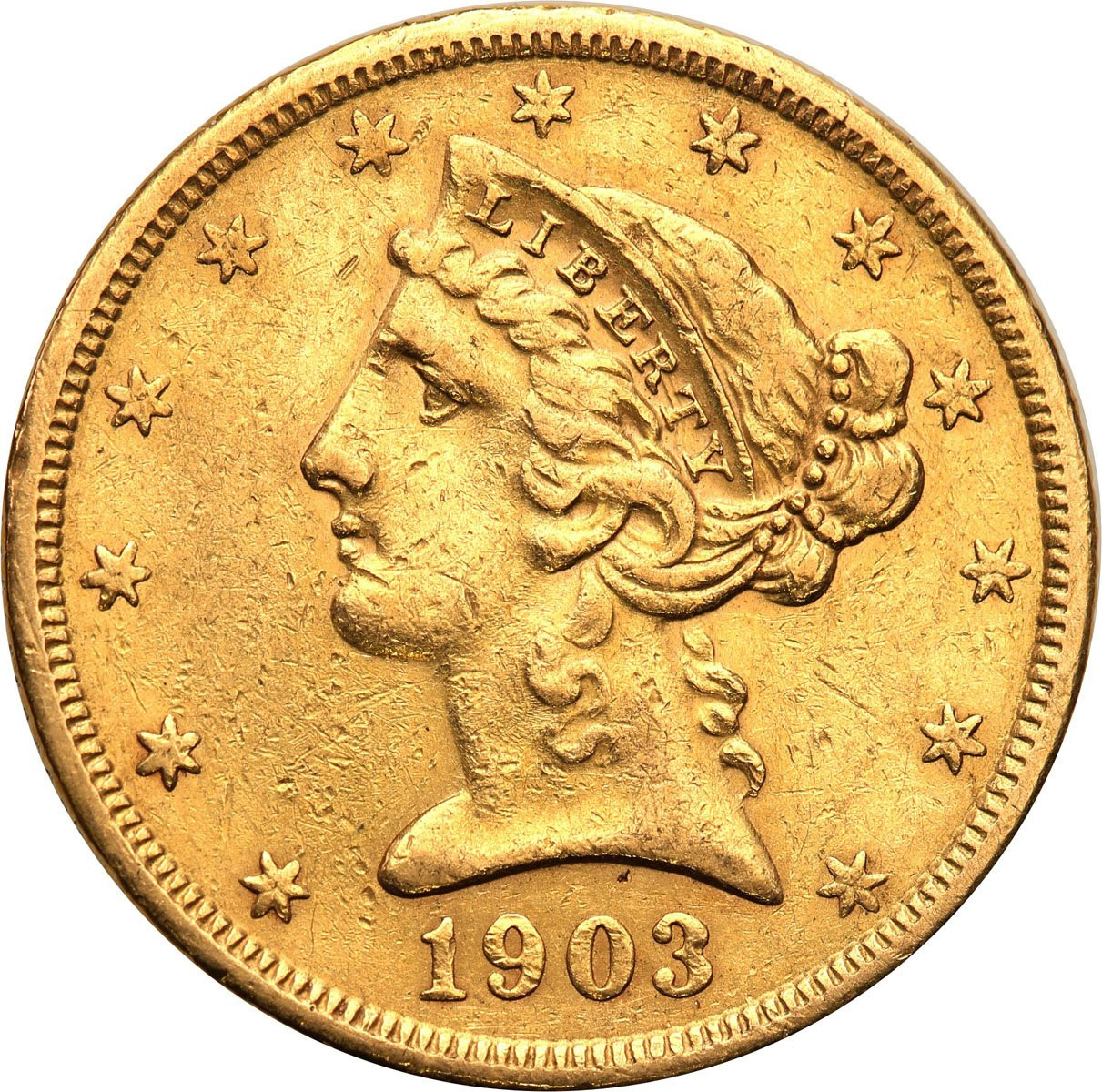 USA 5 dolarów 1903 S San Francisco st. 2+