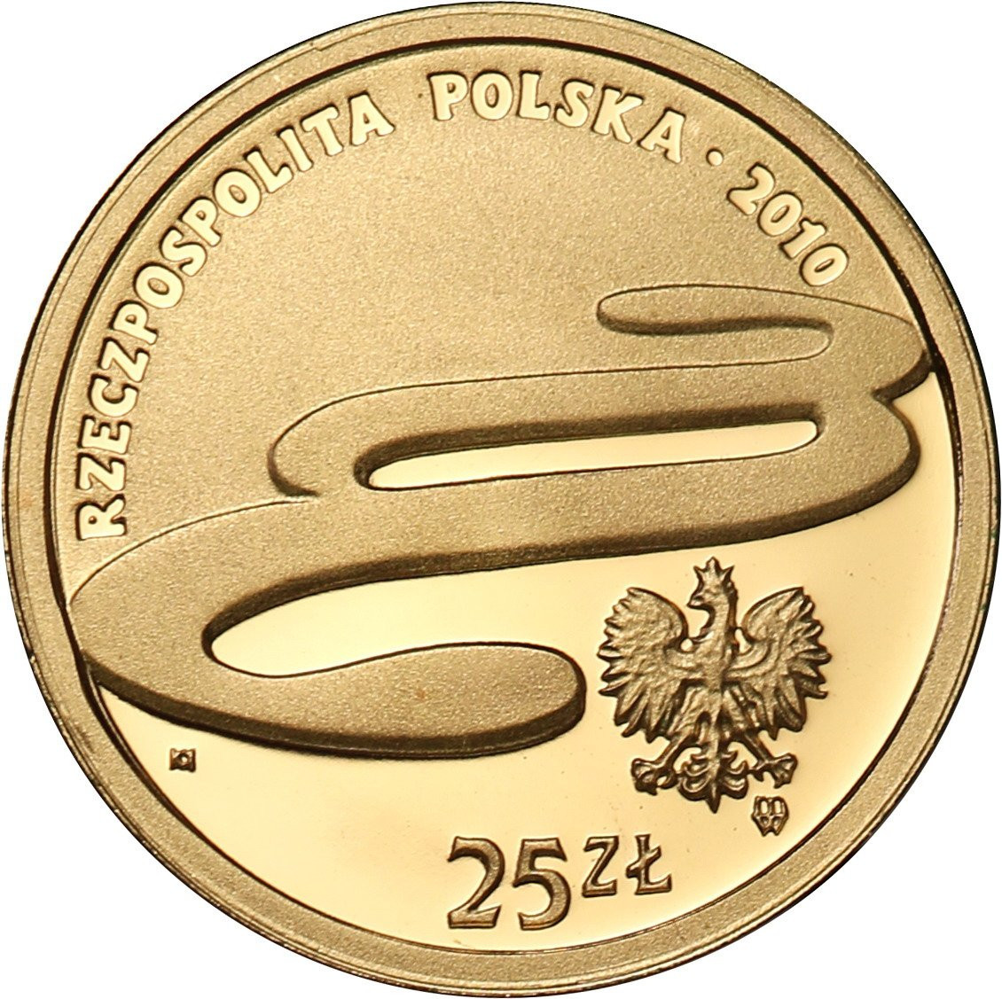 Polska. 25 złotych 2010 Trybunał Konstytucyjny - ZŁOTO