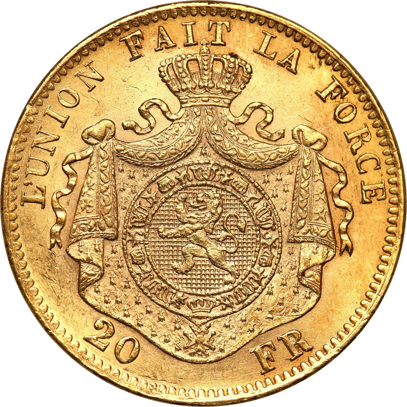 Belgia 20 franków 1874
