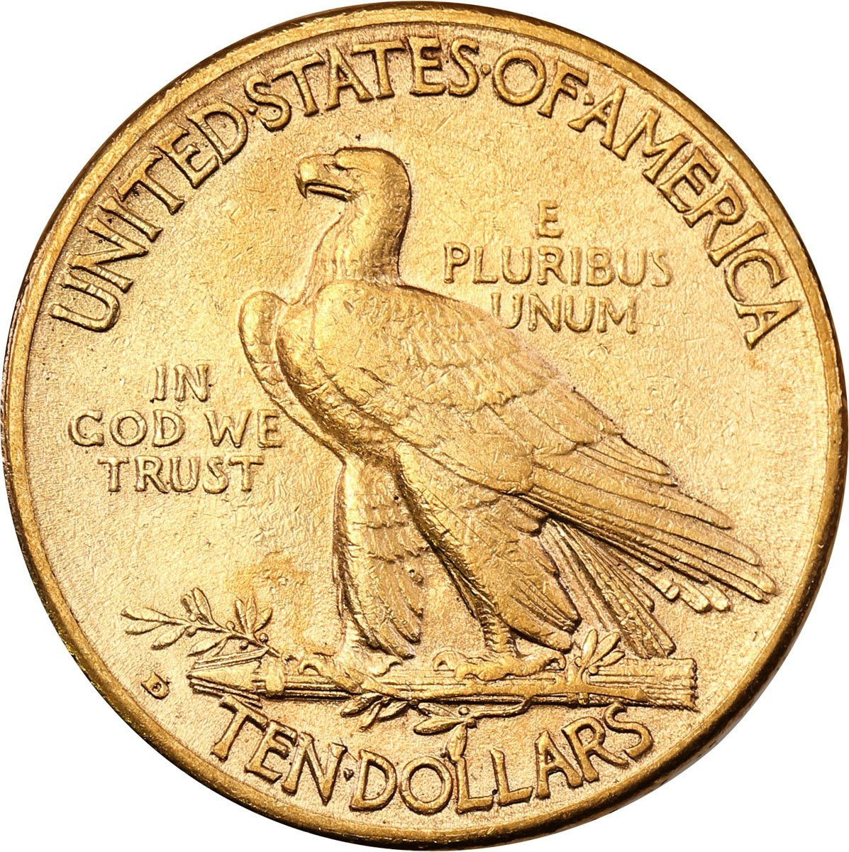 USA. 10 $ dolarów 1908 Indianin D - Denver