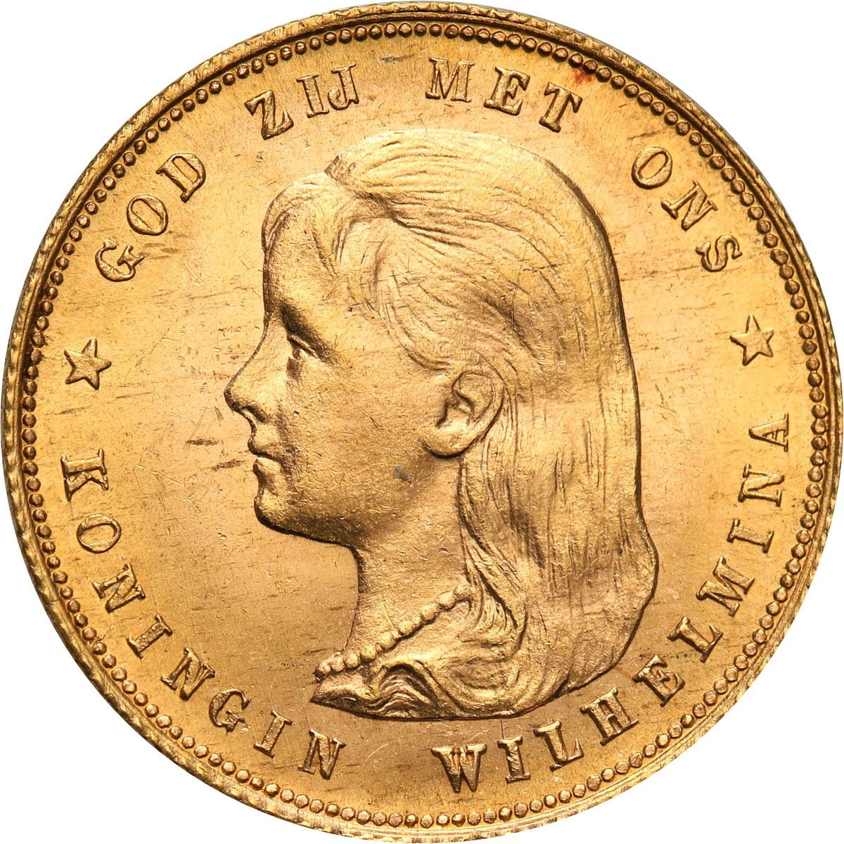 Holandia Wilhelmina (1890-1943) 10 Guldenów 1897